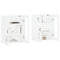 vidaXL Wall Mounted Cabinets 2 pcs White Engineered Wood