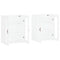 vidaXL Wall Mounted Cabinets 2 pcs White Engineered Wood