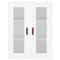 vidaXL Wall Mounted Cabinets 2 pcs White Engineered Wood