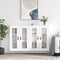 vidaXL Wall Mounted Cabinets 2 pcs White Engineered Wood