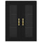 vidaXL Wall Mounted Cabinets 2 pcs Black Engineered Wood