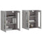 vidaXL Wall Mounted Cabinets 2 pcs Grey Sonoma Engineered Wood