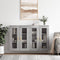 vidaXL Wall Mounted Cabinets 2 pcs Grey Sonoma Engineered Wood