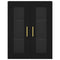 vidaXL Wall Mounted Cabinets 2 pcs Black Engineered Wood