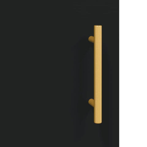 vidaXL Wall Mounted Cabinets 2 pcs Black Engineered Wood