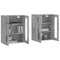 vidaXL Wall Mounted Cabinets 2 pcs Concrete Grey Engineered Wood