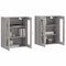 vidaXL Wall Mounted Cabinets 2 pcs Grey Sonoma Engineered Wood