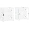 vidaXL Wall Mounted Cabinets 2 pcs White Engineered Wood