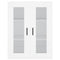 vidaXL Wall Mounted Cabinets 2 pcs White Engineered Wood