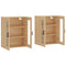 vidaXL Wall Mounted Cabinets 2 pcs Sonoma Oak Engineered Wood