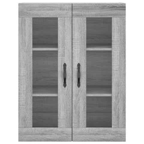 vidaXL Wall Mounted Cabinets 2 pcs Grey Sonoma Engineered Wood