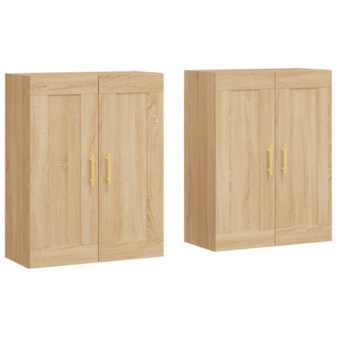 vidaXL Wall Mounted Cabinets 2 pcs Sonoma Oak Engineered Wood