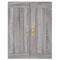 vidaXL Wall Mounted Cabinets 2 pcs Grey Sonoma Engineered Wood