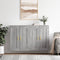 vidaXL Wall Mounted Cabinets 2 pcs Grey Sonoma Engineered Wood