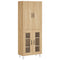 vidaXL Highboard Sonoma Oak 69.5x34x180 cm Engineered Wood