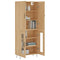 vidaXL Highboard Sonoma Oak 69.5x34x180 cm Engineered Wood