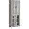 vidaXL Highboard Grey Sonoma 69.5x34x180 cm Engineered Wood