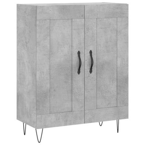 vidaXL Highboard Concrete Grey 69.5x34x180 cm Engineered Wood