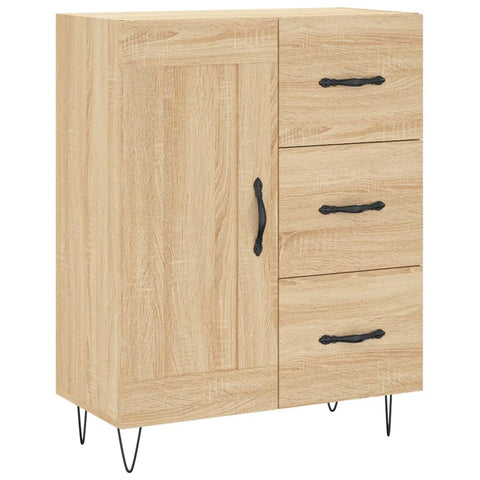 vidaXL Highboard Sonoma Oak 69.5x34x180 cm Engineered Wood