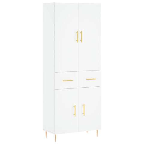vidaXL Highboard White 69.5x34x180 cm Engineered Wood