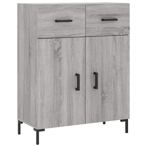 vidaXL Highboard Grey Sonoma 69.5x34x180 cm Engineered Wood