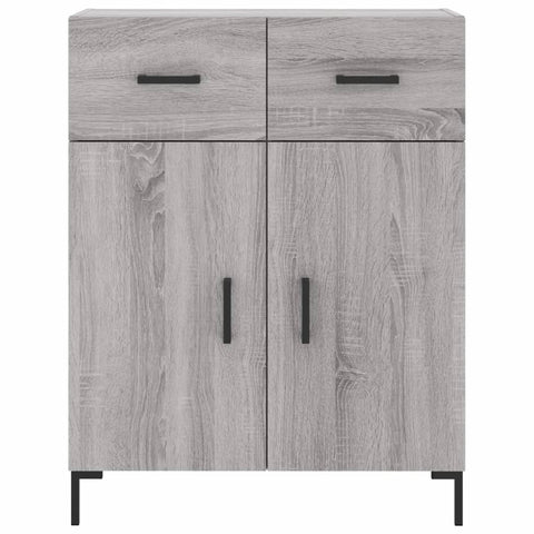 vidaXL Highboard Grey Sonoma 69.5x34x180 cm Engineered Wood