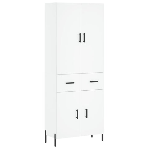 vidaXL Highboard White 69.5x34x180 cm Engineered Wood