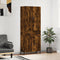 vidaXL Highboard Smoked Oak 69.5x34x180 cm Engineered Wood