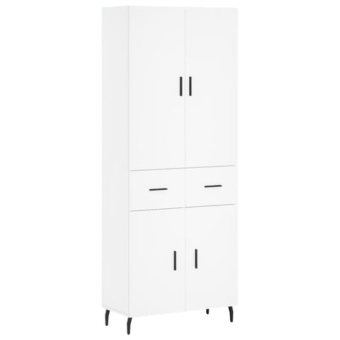 vidaXL Highboard White 69.5x34x180 cm Engineered Wood