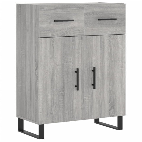 vidaXL Highboard Grey Sonoma 69.5x34x180 cm Engineered Wood