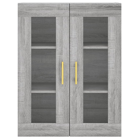 vidaXL Highboard Grey Sonoma 69.5x34x180 cm Engineered Wood