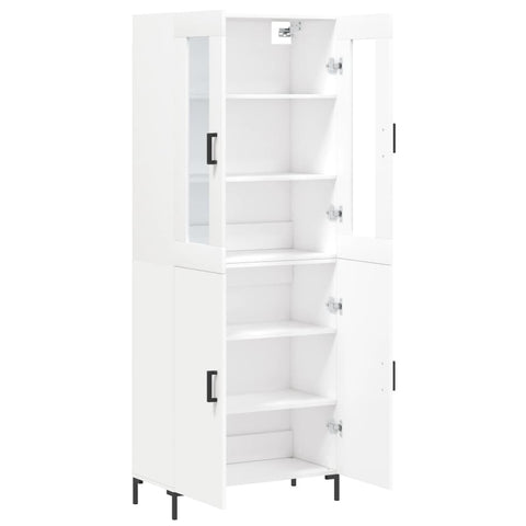 vidaXL Highboard White 69.5x34x180 cm Engineered Wood