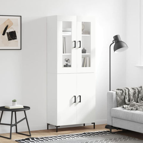 vidaXL Highboard White 69.5x34x180 cm Engineered Wood
