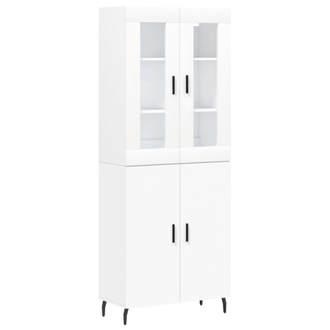 vidaXL Highboard White 69.5x34x180 cm Engineered Wood