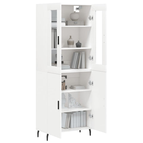 vidaXL Highboard White 69.5x34x180 cm Engineered Wood