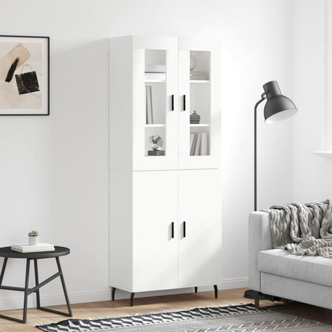 vidaXL Highboard White 69.5x34x180 cm Engineered Wood