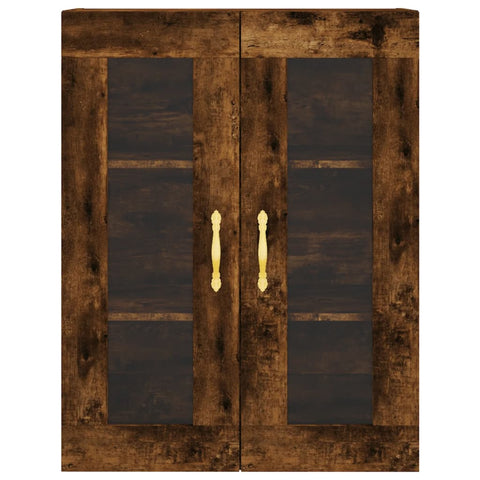 vidaXL Highboard Smoked Oak 69.5x34x180 cm Engineered Wood