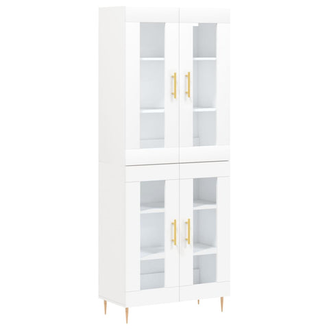 vidaXL Highboard White 69.5x34x180 cm Engineered Wood