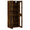 vidaXL Highboard Smoked Oak 69.5x34x180 cm Engineered Wood