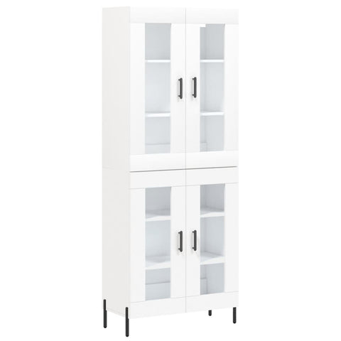 vidaXL Highboard White 69.5x34x180 cm Engineered Wood