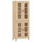 vidaXL Highboard Sonoma Oak 69.5x34x180 cm Engineered Wood
