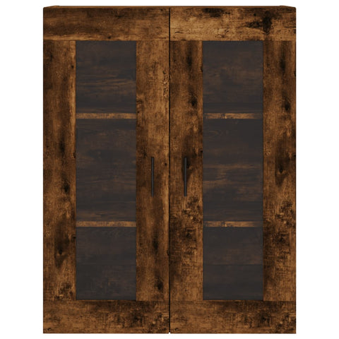 vidaXL Highboard Smoked Oak 69.5x34x180 cm Engineered Wood