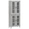 vidaXL Highboard Grey Sonoma 69.5x34x180 cm Engineered Wood