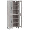 vidaXL Highboard Grey Sonoma 69.5x34x180 cm Engineered Wood