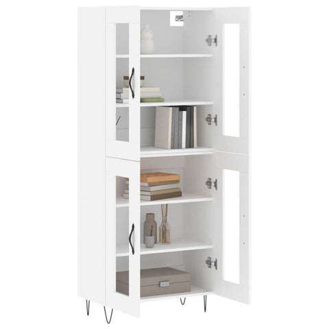 vidaXL Highboard White 69.5x34x180 cm Engineered Wood