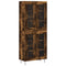 vidaXL Highboard Smoked Oak 69.5x34x180 cm Engineered Wood