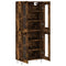 vidaXL Highboard Smoked Oak 69.5x34x180 cm Engineered Wood