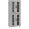 vidaXL Highboard Grey Sonoma 69.5x34x180 cm Engineered Wood