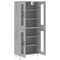 vidaXL Highboard Grey Sonoma 69.5x34x180 cm Engineered Wood