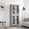vidaXL Highboard Grey Sonoma 69.5x34x180 cm Engineered Wood